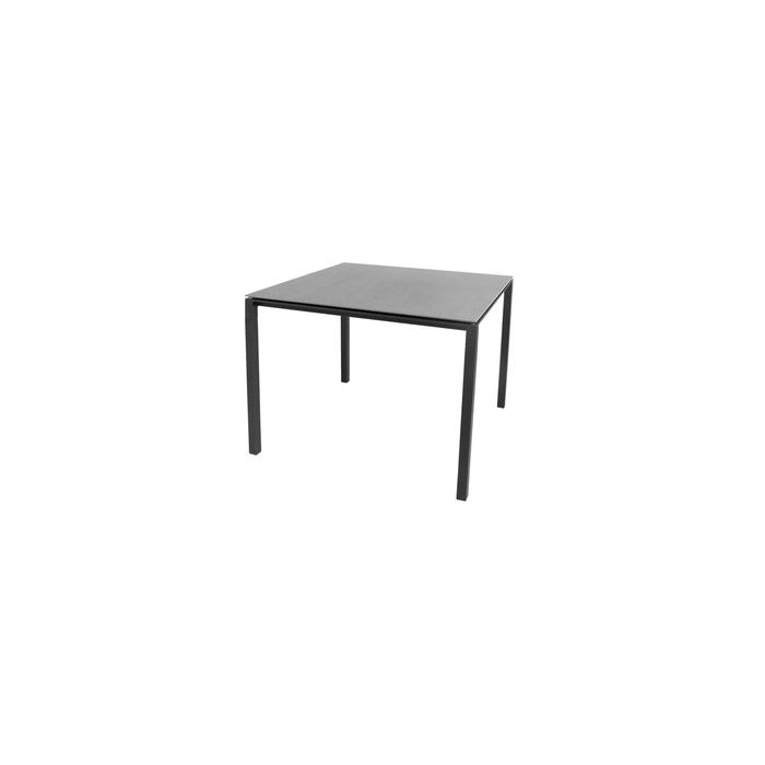 Cane-line Pure Table 100x100 cm/ Frame Light Grey
