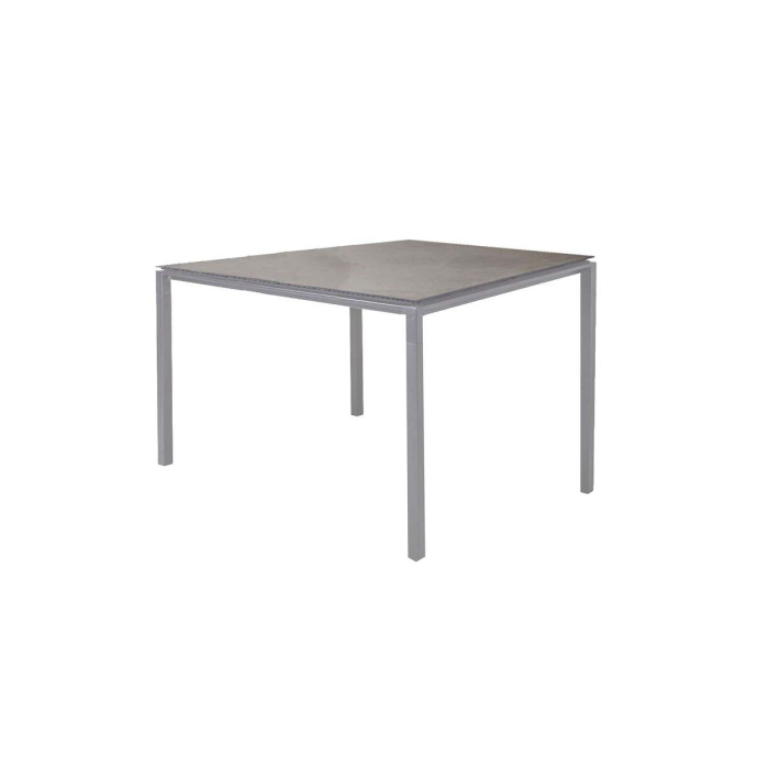 Cane-line Pure Table 100x100 cm/ Frame Light Grey