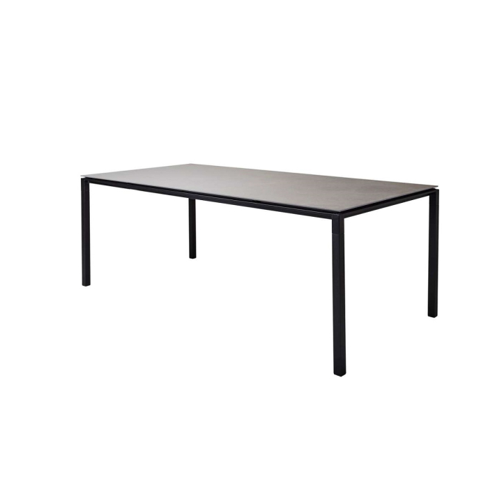 Cane-line Pure Table 200x100 cm/ Frame Lava Grey