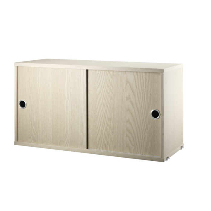 String Cabinet With Sliding Doors 78x30 cm
