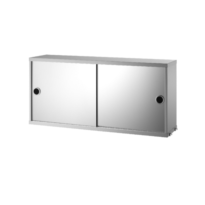 String Mirror Cabinet With Sliding Doors 78x37 cm
