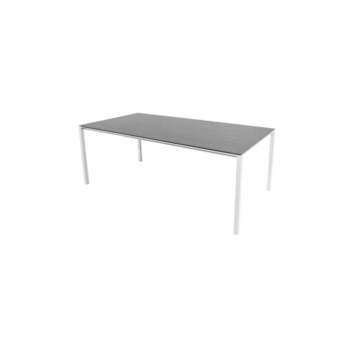 Cane-line Pure Table 200x100 cm/ Frame White