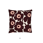 Marimekko Pieni Unikko Kissenbezug 50x50 cm-Burgundy/Pink
