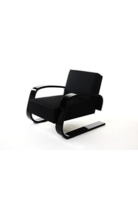 Artek Aalto 400 Sessel - Schwarz lackiert