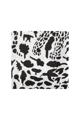 Iittala Toikka Paper Napkin 33x33cm Cheetah black/white