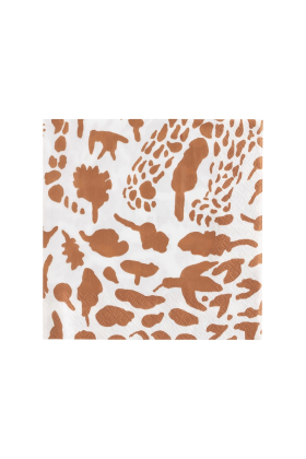 Iittala Toikka Paper Napkin 33x33cm Cheetah brown