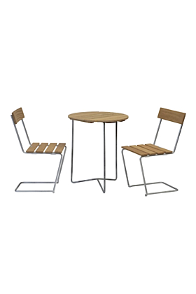 Grythyttan Seating group with table 6B and 2 chairs - Exhibit