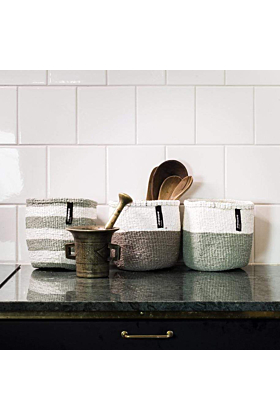Mifuko Kiondo Korb XS warm grey/white