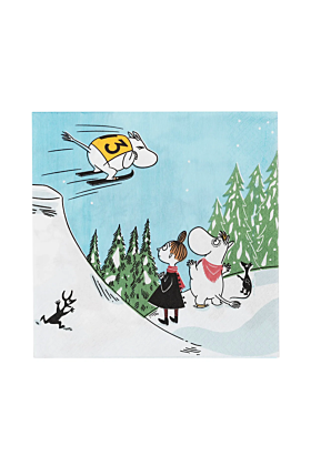 Arabia Moomin Servietten Ski Jumping