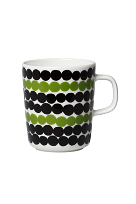 Oiva/Siirtolapuutarha Mug with Handle Olive 0.25 l