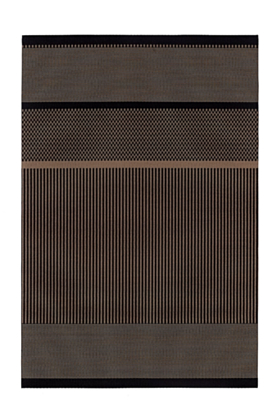 Woodnotes Teppich San Francisco 80 x 180 cm Black-Natural