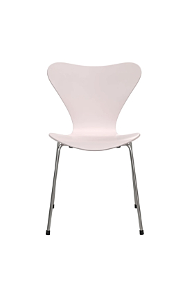Fritz Hansen Serie 7 Stuhl 7:1 4 Am Colour Edition-Pink-Chrome - Ausstellungsstück