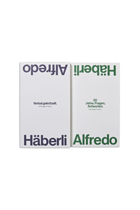 Verbal gekritzelt. 30 Jahre, Fragen, Antworten. Book by Alfredo Häberli