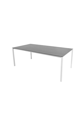 Cane-line Pure Table 200x100 cm/ Frame White