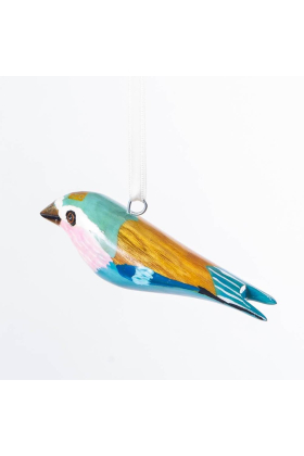 Mifuko Ornament Bird Multicolor